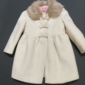 Little Girls Adorable Cream Coat